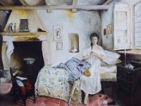 Triste presentimento - Soggetto originale di Girolamo Induno  Olio su tela - 40 x 50